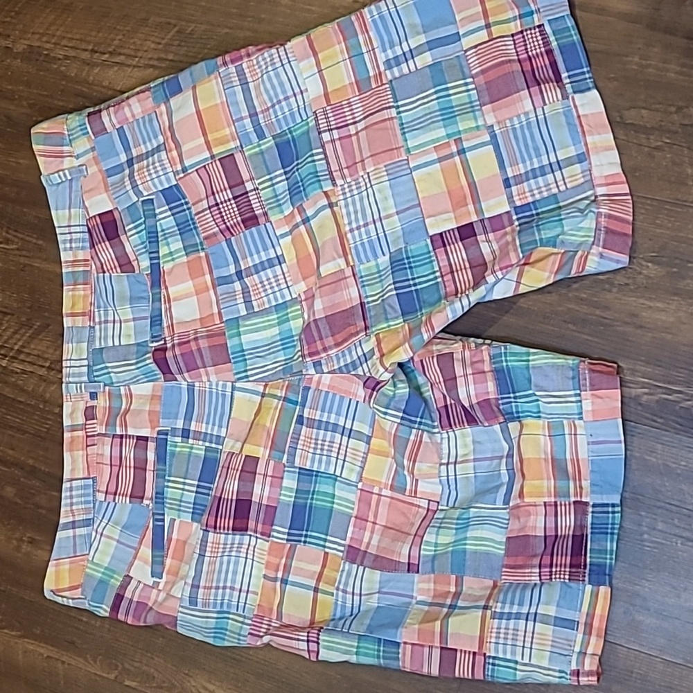 Madras Plaid LL Bean Women's Bermuda Shorts - Picture 2 of 4